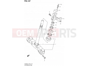 147 - STEERING STEM (AN400AL3 E19) - Suzuki AN400A L3 (2013) Burgman 400 (E02,E19,E24)