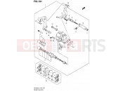 191 - REAR CALIPER (AN400AL3 E24) - Suzuki AN400A L3 (2013) Burgman 400 (E02,E19,E24)