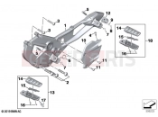 BMW Motorrad BMW 2024 F models F 900 XR A2 (0K41) Footpeg system | Footpeg system