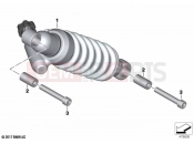 BMW Motorrad BMW 2024 F models F 900 XR A2 (0K41) Spring strut, rear | Spring strut, rear