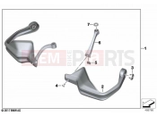 BMW Motorrad BMW 2024 F models F 900 XR A2 (0K41) Hand protector 2 | Hand protector 2