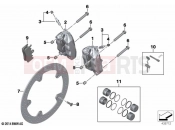 BMW Motorrad BMW 2024 F models F 900 XR A2 (0K41) Front wheel brake | Front wheel brake
