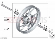 BMW Motorrad BMW 2024 F models F 900 XR A2 (0K41) Cast rim, front | Cast rim, front