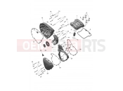 Triumph 2024 Scrambler 400 X engine covers