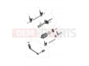 Triumph 2024 Scrambler 400 X gear selection & pedal