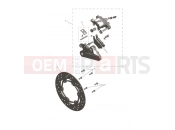 Triumph 2024 Scrambler 400 X Rear Caliper & Disc