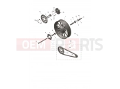 Triumph 2024 Scrambler 400 X rear wheel