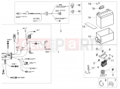 Rear electrical system - Motoguzzi V9 Bobber 850 SE E5 (EU) 2024