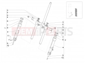 Fork's components (Showa) - Piaggio Beverly 300 HPE E5 (EU) 2021