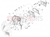 Front glove-box - Knee-guard panel - Piaggio Beverly 300 HPE E5 (EU) 2021