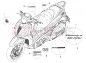 Plates - Emblems - Piaggio Beverly 300 HPE E5 (EU) 2021