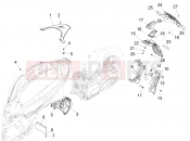 PIAGGIO Beverly 310 Classic - Sport E5+ (EU) Rear cover - Splash guard