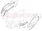 PIAGGIO Beverly 400 Deep Black E5 (EU) Side cover - Spoiler