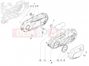 PIAGGIO BV 400 Deep Black E5 (CA, USA) Crankcase cover - Crankcase cooling