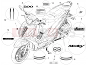 Plates - Emblems - Piaggio Medley 200 E5+ (EU) 2024
