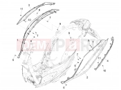 Side cover - Spoiler - Piaggio Medley 200 E5+ (EU) 2024