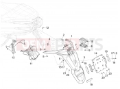 Rear cover - Splash guard - Piaggio MP3 310 HPE / HPE Sport E5+ (EU) 2024