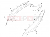 Side cover - Spoiler - Piaggio MP3 310 HPE / HPE Sport E5+ (EU) 2024
