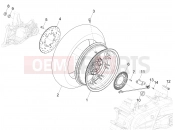PIAGGIO MP3 530 HPE Exclusive E5+ (EU) Rear wheel