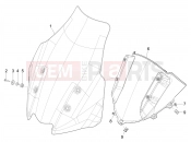 PIAGGIO MP3 530 HPE Exclusive E5+ (EU) Windshield - Glass