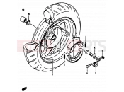 SUZUKI AP50 R (1994) (R/S/T) 43 - REAR WHEEL