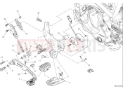 DUCATI 2025 Desert X Rally Right footrest