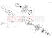 DUCATI 2025 Diavel for Bentley Rear wheel spindle