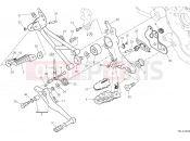 Right footrests - Ducati Hypermotard 950 2025