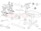 Workshop service tools - frame - Ducati Hypermotard 950 SP 2025