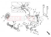 DUCATI 1995 Monster 600 FRONT BRAKE SYSTEM DOUBLE DISC » BRAKING SYSTEM