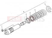 DUCATI 1995 Supersport 600 SS REAR SHOCK ABSORBER » SWING ARM