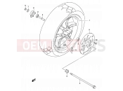SUZUKI AY50WS K3 (2003) Katana 41 - FRONT WHEEL (MODEL K1/K2/K3)