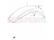 SUZUKI DF125E X (1999) 34 - FRONT FENDER