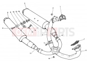 DUCATI 1995 Superbike 888 EXHAUST SYSTEM » EXHAUST SYSTEM