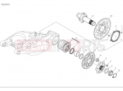 DUCATI 2025 Multistrada V4 Pikes Peak Rear wheel spindle