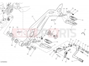 DUCATI 2025 Monster SP Left footrests