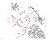 DUCATI 2025 Monster SP Rear frame components