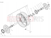 DUCATI Multistrada V4 S Rear wheel (cast)