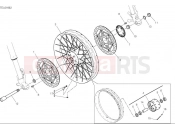 DUCATI Multistrada V4 S Front wheel (spoked)