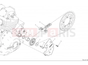 DUCATI 2025 Scrambler Nightshift Front sprocket & chain