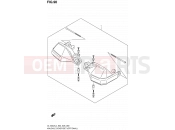 90 - KNUCKLE COVER SET (OPTIONAL) - Suzuki DL1000A L4 (2014) V-Strom (E03,E28,E33)