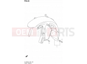 43 - FRONT FENDER - Suzuki DL1000A L4 (2014) V-Strom (E21)