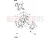 53 - FRONT WHEEL - Suzuki DL1000A L4 (2014) V-Strom (E21)