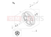 KAWASAKI VULCAN S (EN650JPFNN) 39 Front Hub