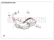 CFMOTO 300 SR (CF300-3 [EU4] ) MUFFLER
