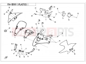 CFMOTO 300 SR (CF300-3 [EU4] ) PLASTICS1(DASHBOARD-TFT）