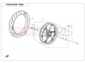 FRONT WHEEL - F07 - CFMOTO 450 SR S (CF400-9F [EU5] ) 2023