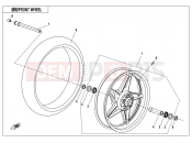 FRONT WHEEL（RIM-MATTE BLACK） - CFMOTO 650 NK (CF650-7B) 2017