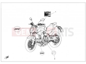 LABEL - CFMOTO 650 NK (CF650-7B) 2017