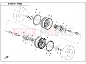 CFMOTO 2025 ATV CFORCE 1000 (CF1000AU-2) FRONT WHEEL(WITH LOCK RING) - F07-B